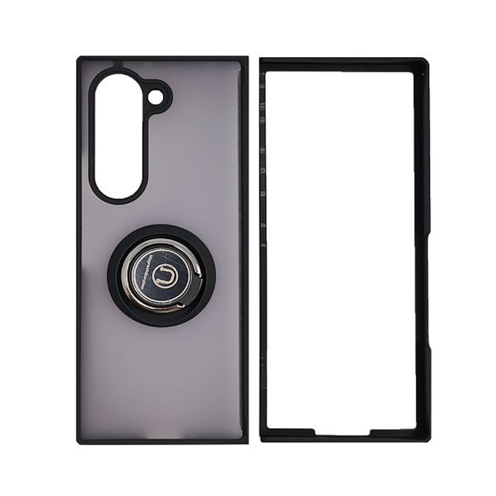 MM TPU SAM GALAXY Z FOLD 7 MATTE BLACK WITH RING slika 1