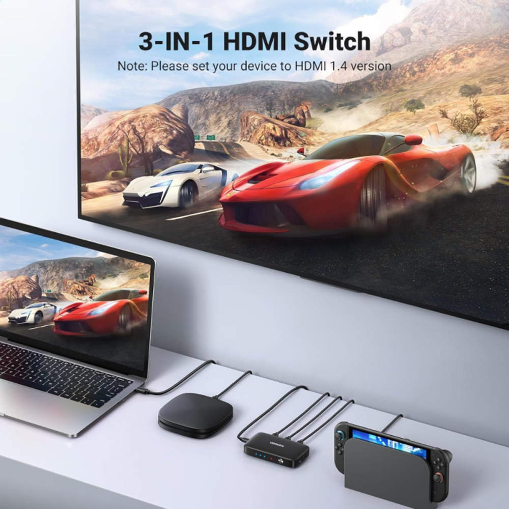 Ugreen HDMI stikalo 3x1 4K@30Hz slika 4