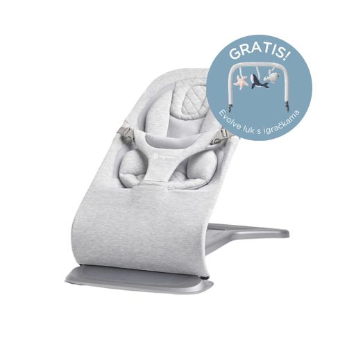 Ergobaby ležaljka Evolve 3u1 - Light Grey  slika 22