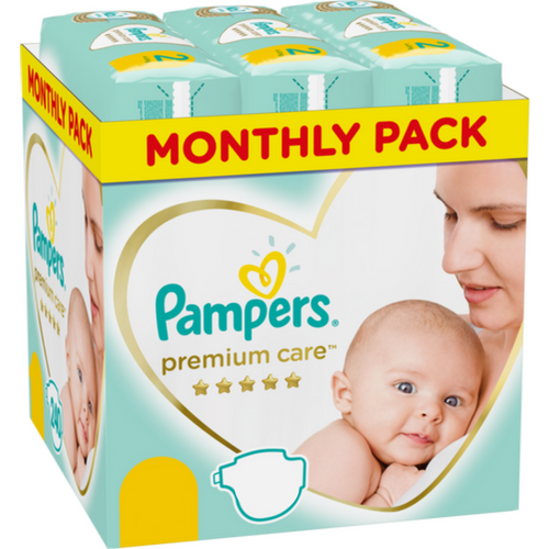 Pampers Premium Care mesečno pakovanje pelena slika 1