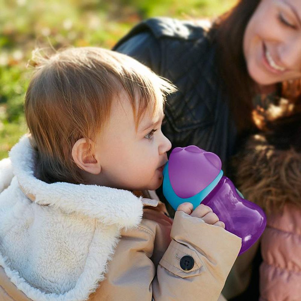 Philips Avent Magična čaša sa slamkom 200ml/Ljubičasta slika 3