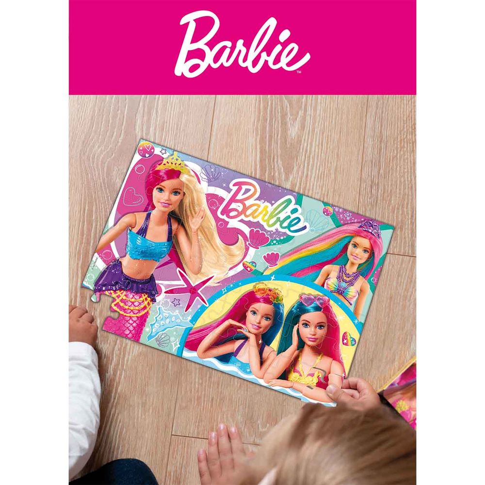 Lisciani Barbie Slagalica sa dva lica M-Plus Feeling Magical 48kom  slika 2