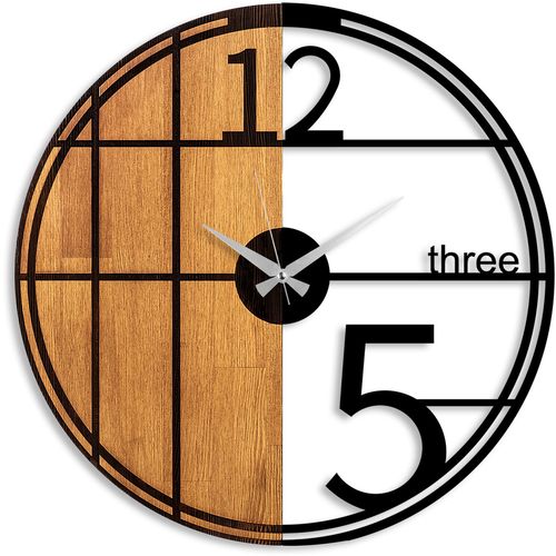 Wallity Ukrasni drveni zidni sat, Wooden Clock - 62 slika 5