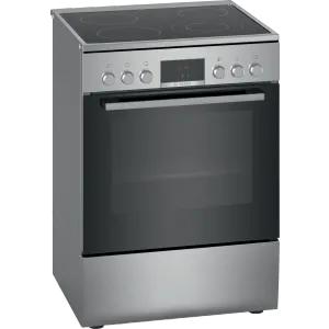 Bosch HKR39C250 Serija 4, Staklokeramički šporet, Multisistemska rerna, 60cm, Inox