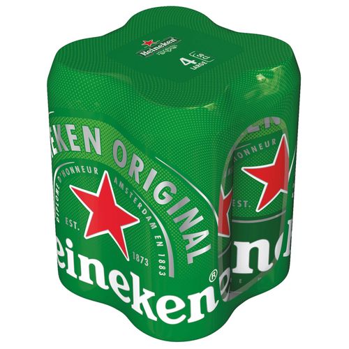 Heineken svijetlo lager pivo 4 kom x 0,5 l, limenka slika 1