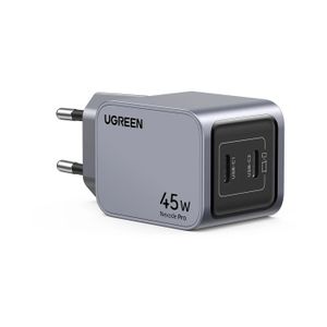 Kućni punjač UGREEN Nexode Pro, 45W, 2x USB-C, GaN, sivi