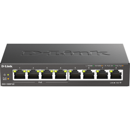 LAN Switch D-Link DGS-1008P/E 10/100/1000 8port -4Poe slika 1