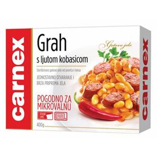 Carnex grah sa ljutom kobasicom 400g slika 2