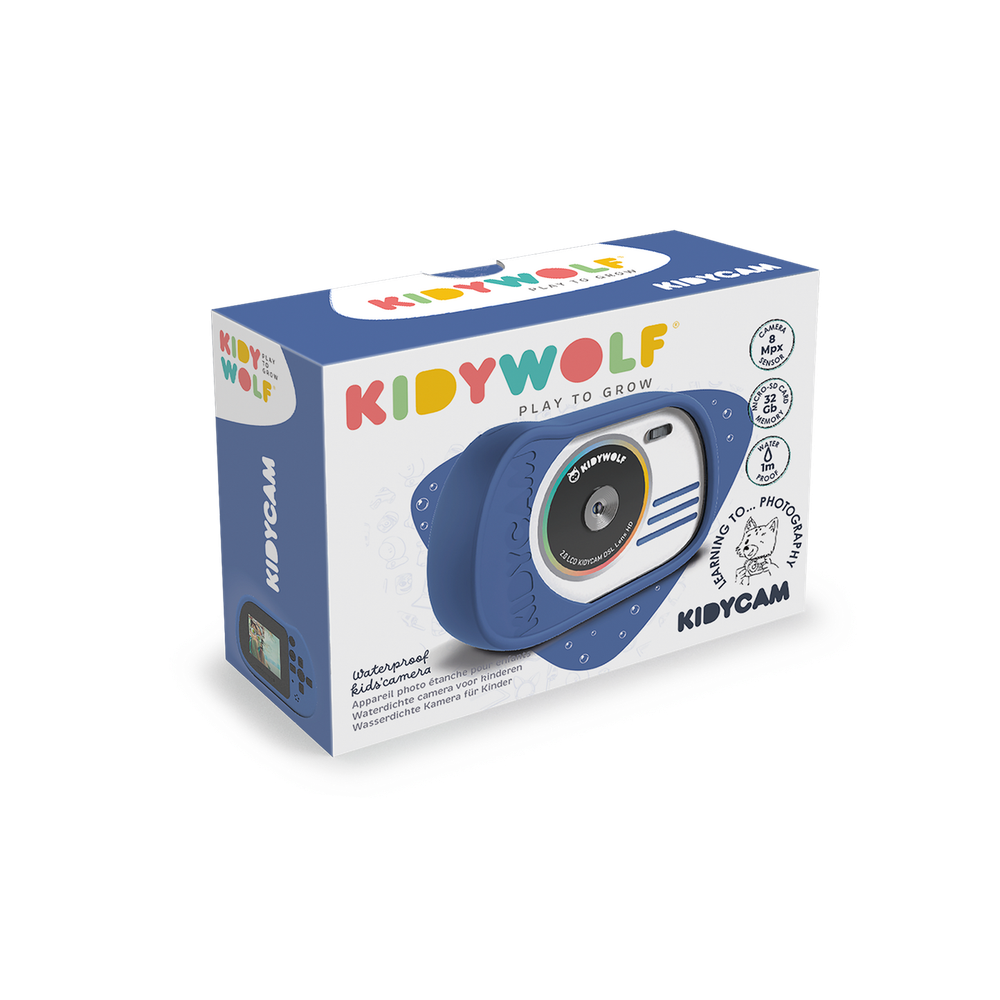 Kidywolf Digitalni vodootporni dječiji fotoaparat Kidycam 8MP/16GB, Blue slika 3