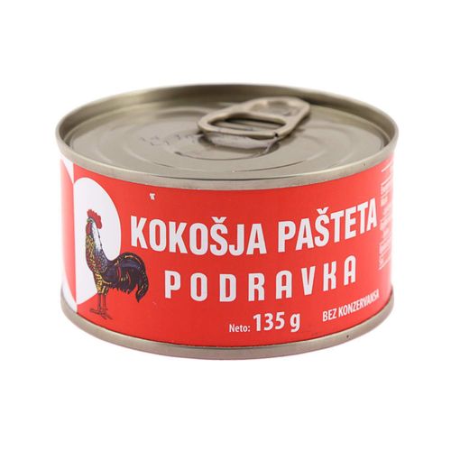 Podravka pašteta kokošja, lim. 135 g slika 1