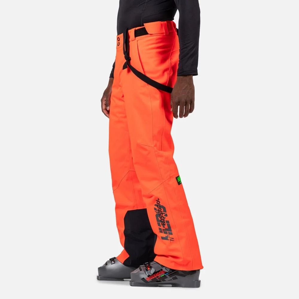 ROSSIGNOL Muške hlače za skijanje Hero Blackside Insulated Neon Red slika 3
