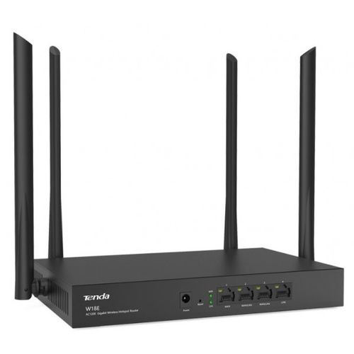 Tenda W18E AC1200 wireless dual band ruter 2.4+5GHz, 1W/3L, Gbit, 128mb, 4x5dBi 12v/1a 50users 300m2 slika 2