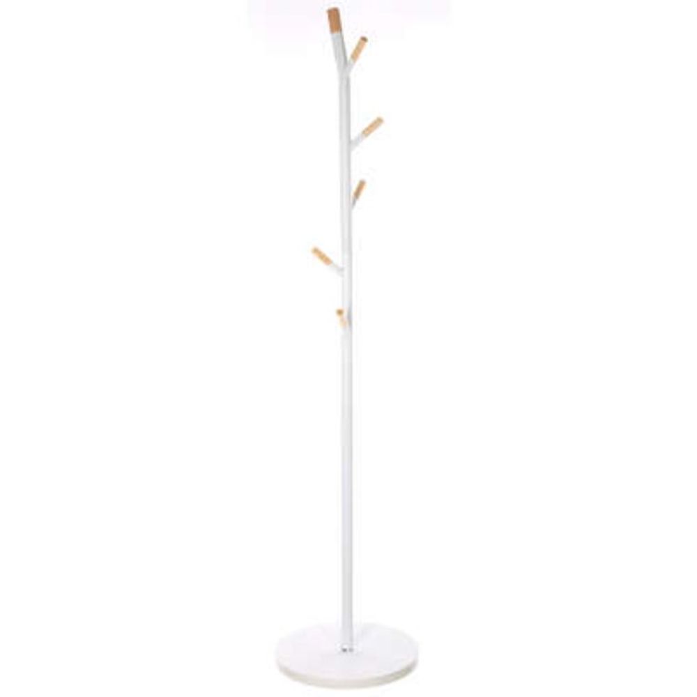 Five čiviluk 6uka 40x175,5cm Metal/drvo/mdf bela slika 1
