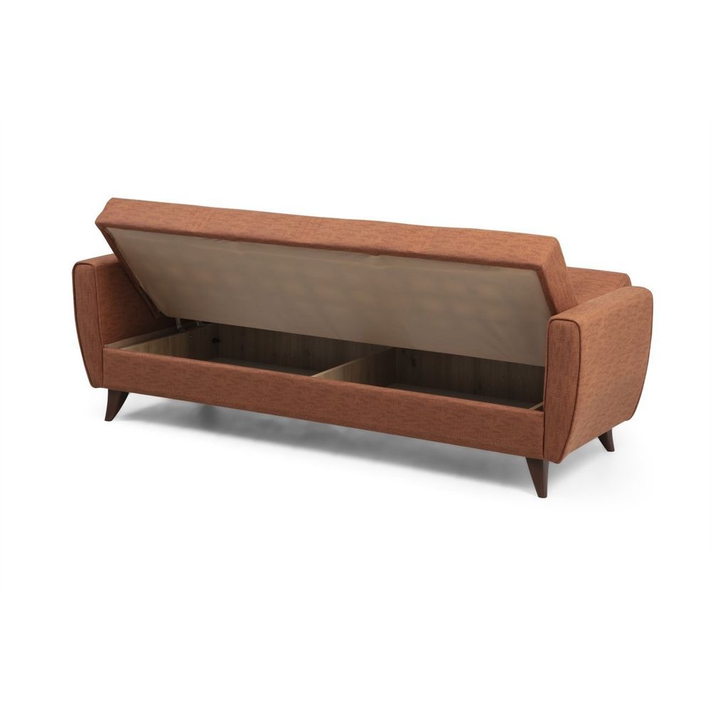 Zaden - Crveni Sofa na Razvlačenje za 3 Osobe slika 6
