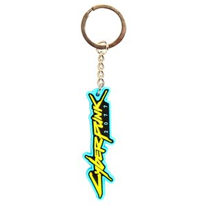 JINX CYBERPUNK 2077 LOGO PVC KEYCHAIN MULTICOLOR