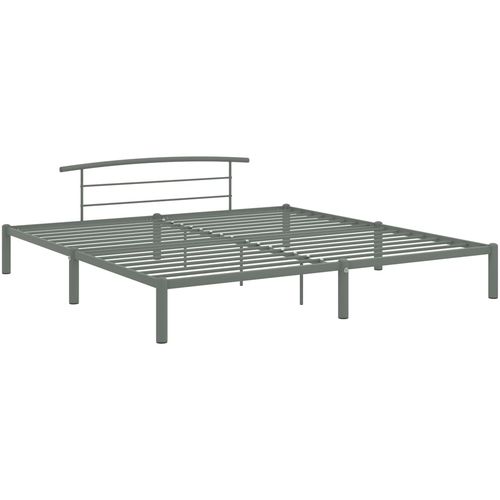 Okvir za krevet sivi metalni 200 x 200 cm slika 9