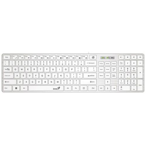 GENIUS SlimStar 126 USB US bela tastatura slika 2