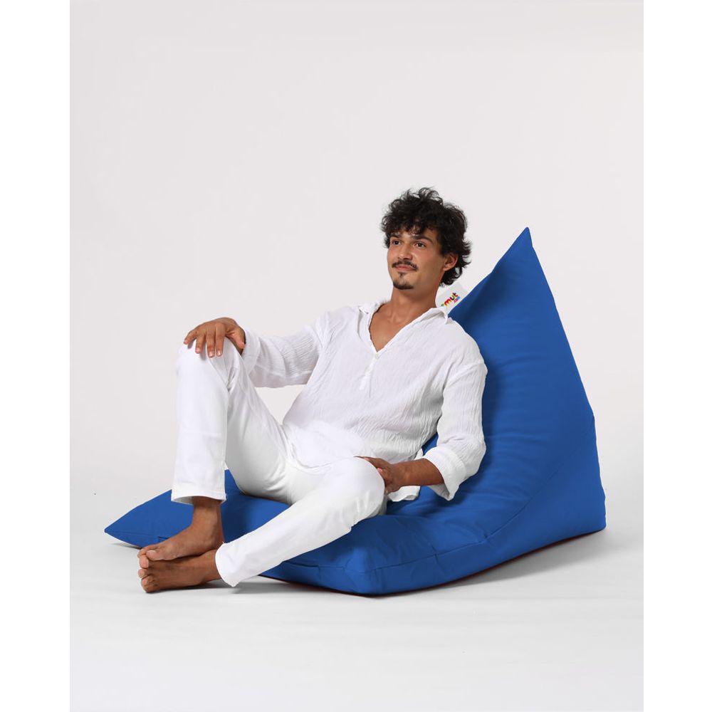 Piramida Veliki Krevet Pouf - Plavi Vrt Bean Bag slika 10