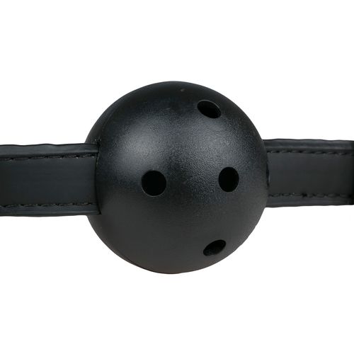 Gag s PVC kuglicom, crni slika 5
