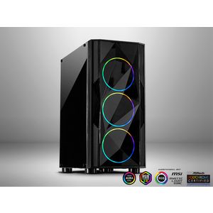 Inter-tech Case A-3401 Chevron RGB gaming