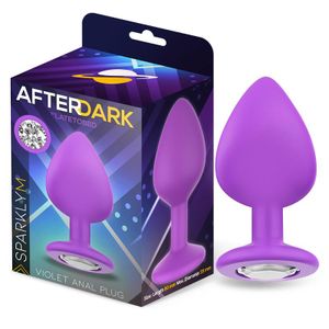 Afterdark Sparkly Butt Plug Violet M