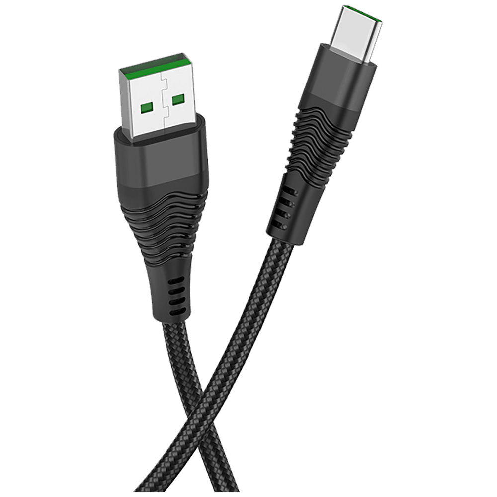 hoco. USB kabl za smartphone, USB type C, 1.2 met., 5 A, crna - U53 5A Flash slika 3