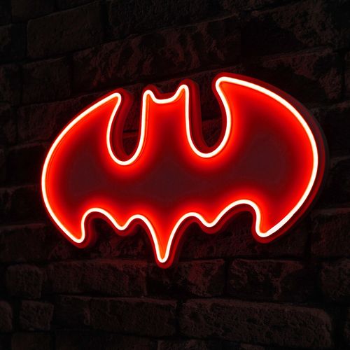 Wallity Ukrasna plastična LED rasvjeta, Batman Bat Light - Red slika 8