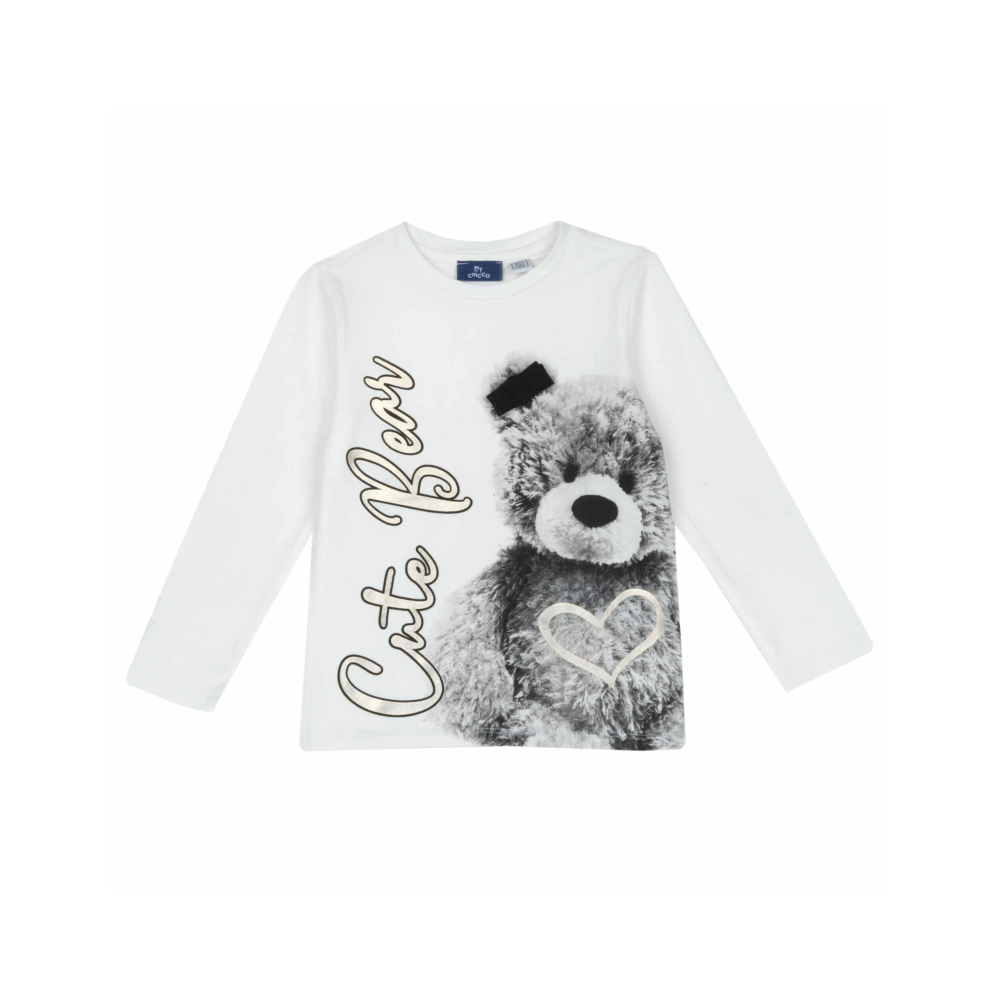 Chicco Majica dugih rukava za djevojčice Cute Bear slika 1