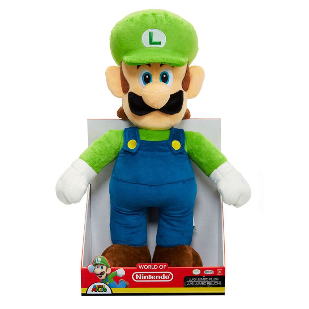 Plišani Jumbo Luigi Super Mario Nintendo 50 cm slika 1