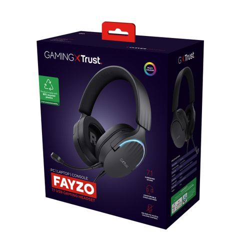 Trust gaming slušalice Fayzo, black, GXT490 (24900) slika 6