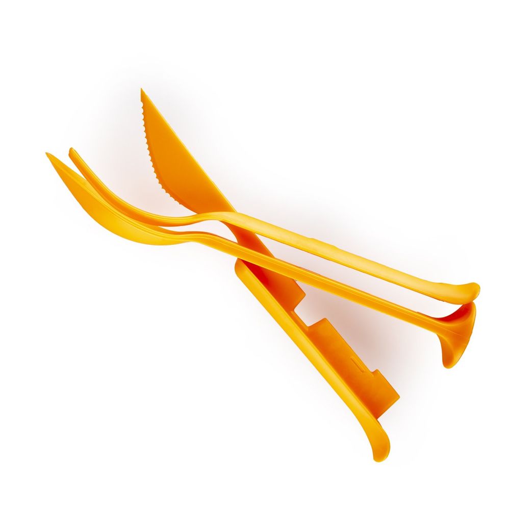 Evolite Set kašika, viljuška i nož Combo Cutlery, Narandžasti slika 6