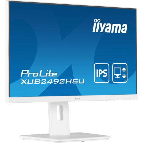 Iiyama XUB2492HSU-W5 Monitor 24" 1920x1080/Full HD IPS/75Hz/4ms/HDMI/VGA/DP/USB/Zvučnici/beli slika 4