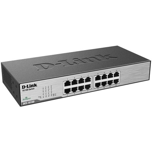 D-Link Switch 16-Port Fast Ethernet Unmnged Desktop slika 1