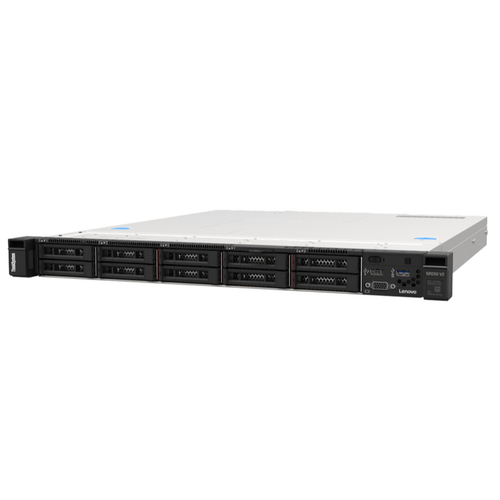 Lenovo 7D7QA031EA ThinkSystem SR250 V2 Xeon E-2378 (8C 2.6GHz 16MB Cache/65W), 1x32GB TruDDR4 3200MHz (2Rx8, 1.2V) ECC UDIMM, 8x2.5" HS SAS/SATA Backplane, HW RAID 5350-8i (0, 1, 10, 5), 2x 1000BASE-T ports (RJ-45) BCM5720, 1x 450W Titanium HS p/s, XCC Ent, Rails, Rack 1U slika 1