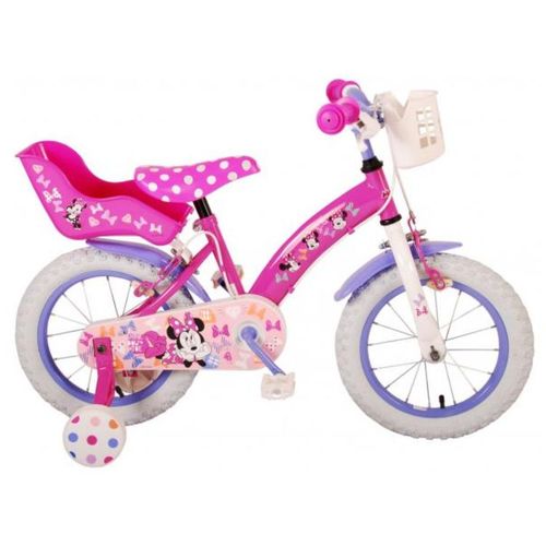 Dječji bicikl Minnie Cutest Ever! 14" s dvije ručne kočnice rozi slika 1