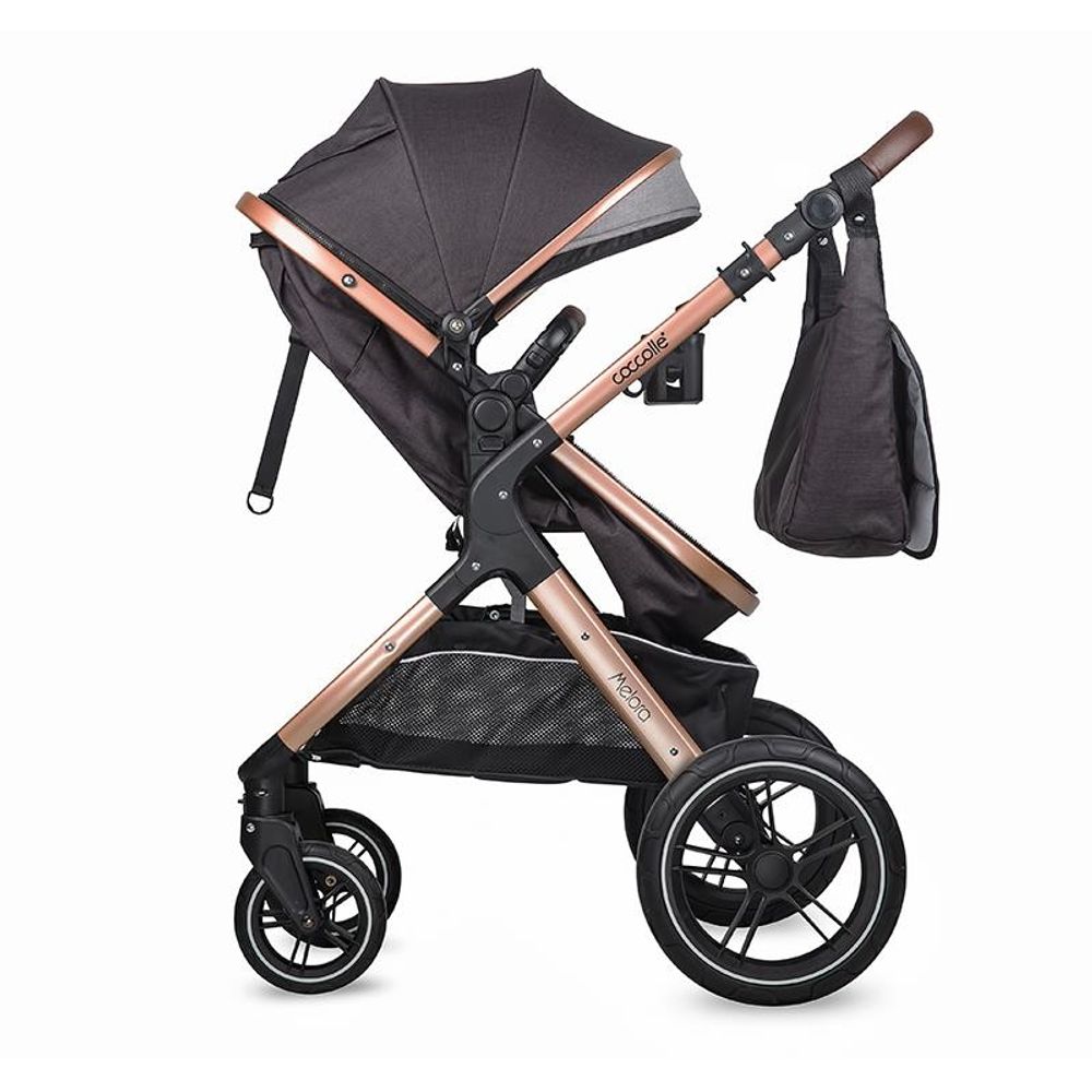 Coccolle® Kolica Melora 3U1, Diamond Black slika 11