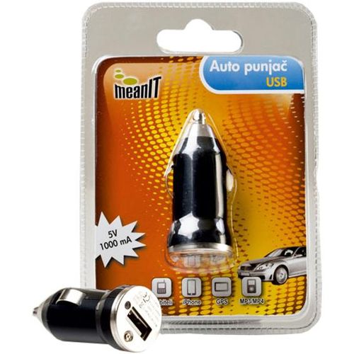 MeanIT Auto punjač za smartphone, 5V / 1A , USB - AUTO PUNJAČ ZA SMARTPHONE slika 1