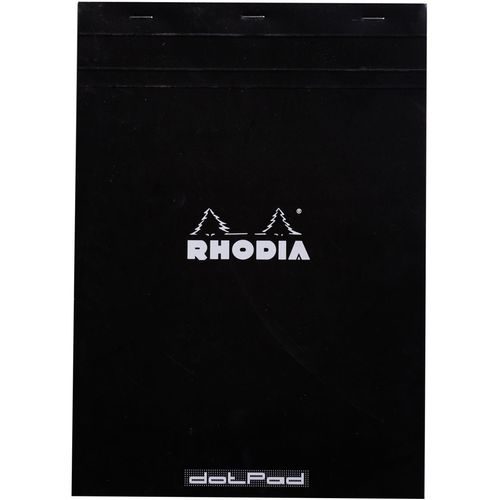 Clairefontaine blok Rhodia A4 80gr, crna boja, dotpad (točkice) slika 1