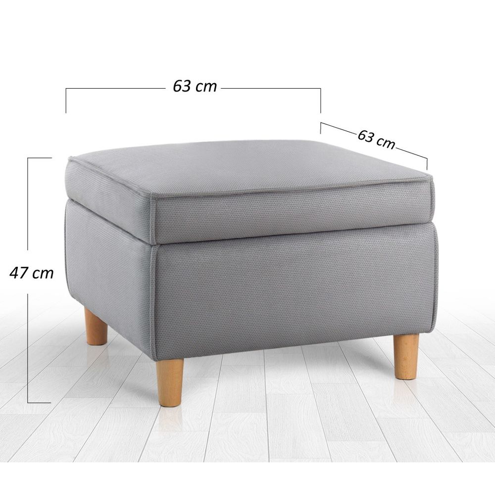 Roscen - Sivi Pouf slika 7
