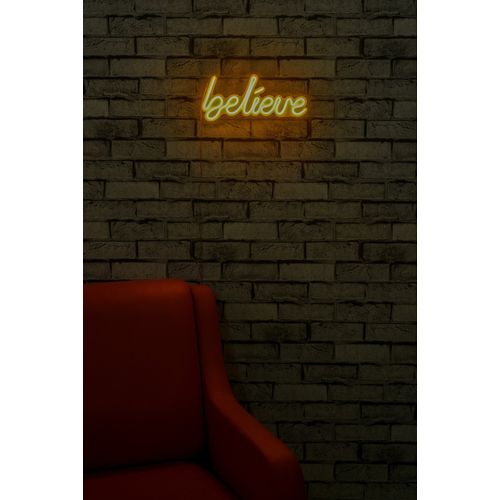 Wallity Ukrasna plastična LED rasvjeta, Believe - Yellow slika 11