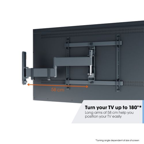 Vogels TVM3443, zidni nosač za ekrane od 32"-65", nagib do 20° pomak 180°, 25kg slika 2