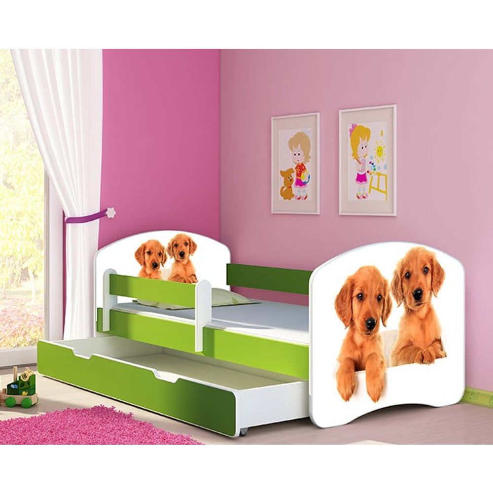 ACMA Dječiji krevet Acma II sa ladicom Green - 180x80cm - Dezen 39 slika 1
