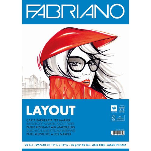 Blok FABRIANO Layout Za Marker A3 70L 75Gr 19100506 slika 2