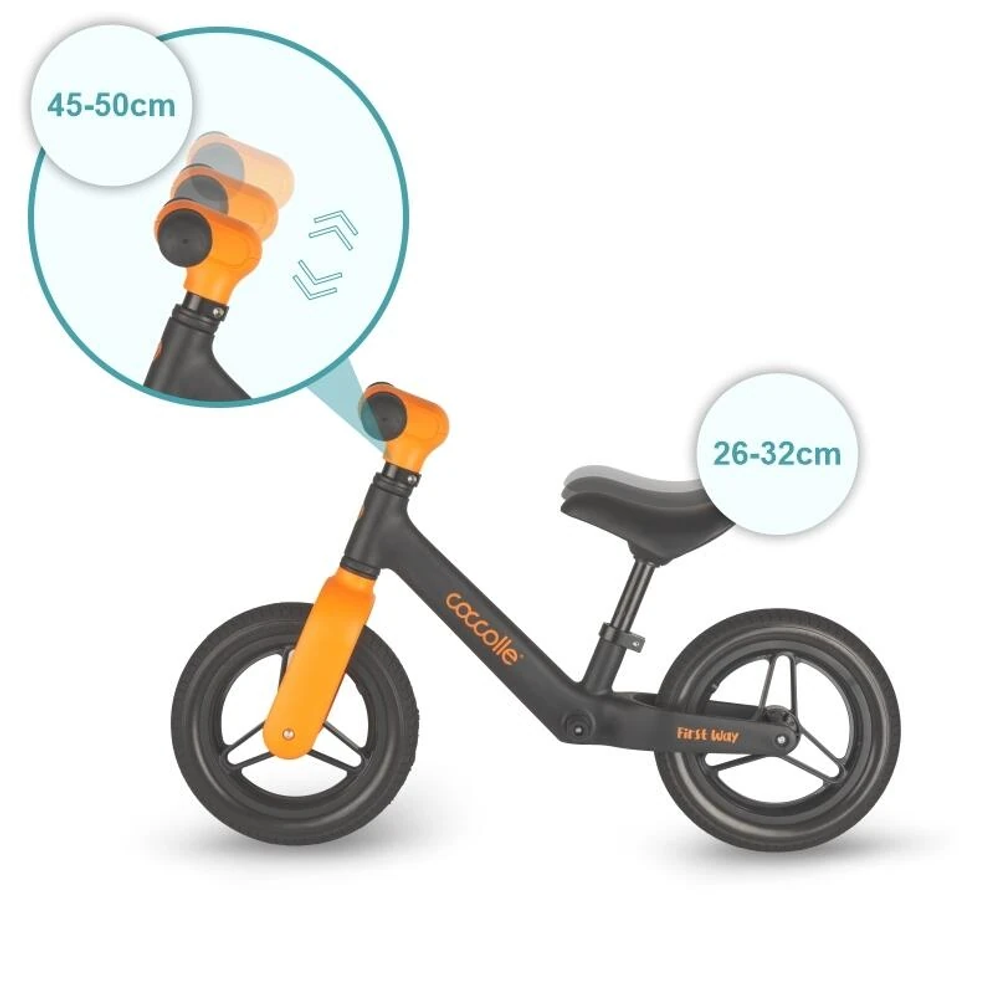 Coccolle® Balans bicikl First Way, Orange Shadow slika 8