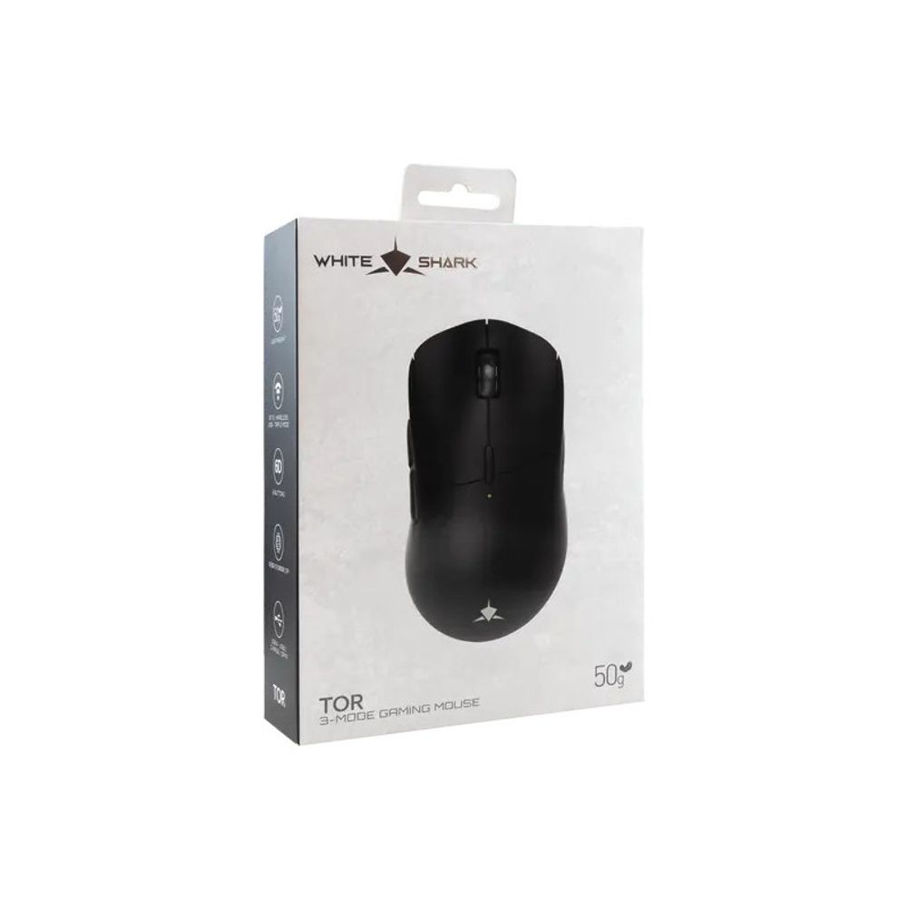 WHITE SHARK Miš WGM-5024 TOR / 12.000 DPI, crni slika 8