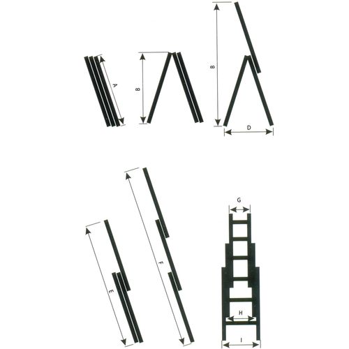 Beorol Ljestve aluminijumske kombinovane 7 stepenika slika 2