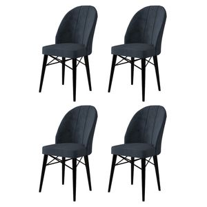 Ritim - Set stolica u antracit crnoj boji (4 komada)