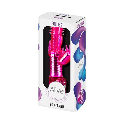 Rabbit vibrator Alive Cosmic Follies Pink slika 1