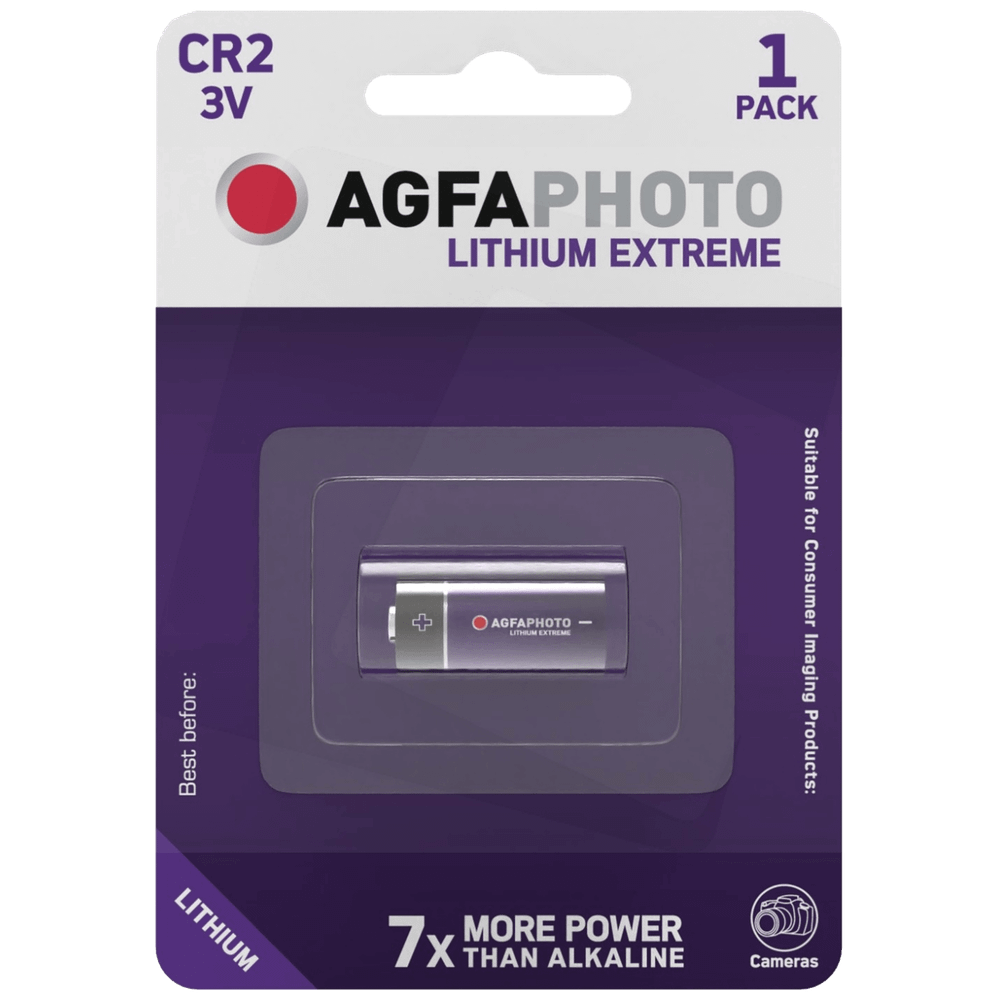 Agfa Baterija litijska CR2, 3V, blister pak. 1 komad - AF CR2 slika 1