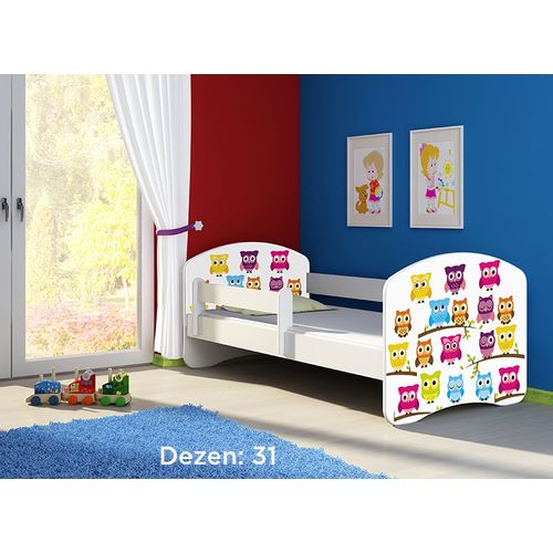 Deciji krevet ACMA II 160x80 + dusek 6 cm WHITE31 slika 1